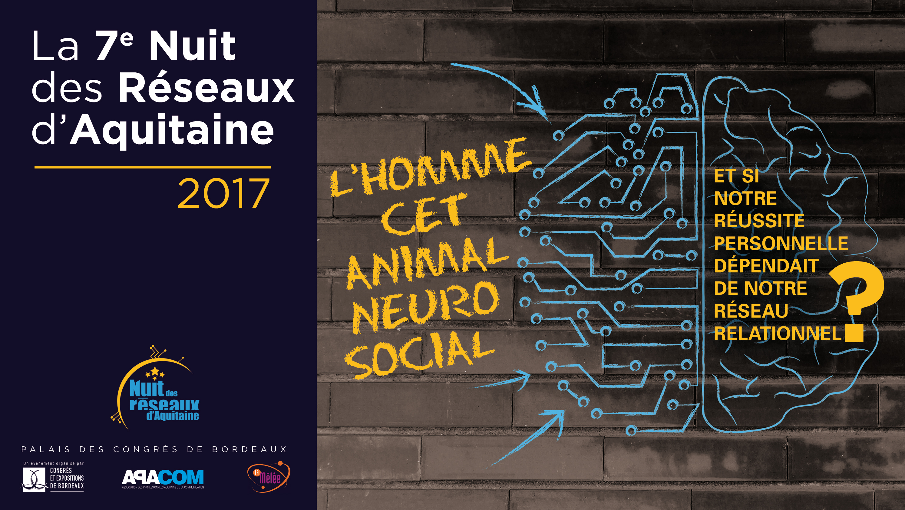 Nuit des Réseaux d'Aquitaine 2017 - L'Homme cet animal neurosocial